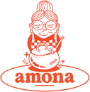 Logotipo de Amona Jakiak — comida para llevar